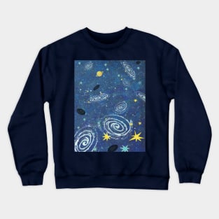 How many Galaxies and Black Holes are in our vast universe? Illustration Crewneck Sweatshirt